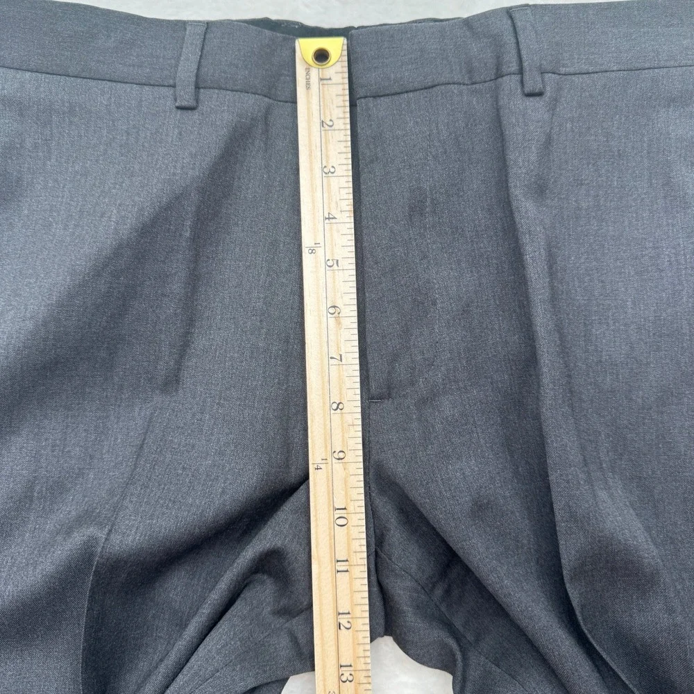 Banana Republic Dress Pants Mens 33x31 Grey Modern‎ Fit Wool Flat Front Trousers